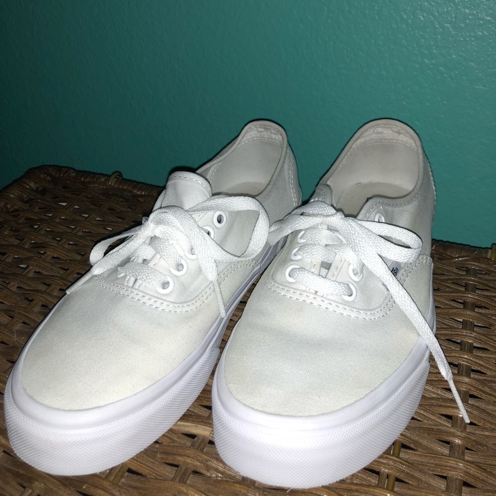 White vans only worn once